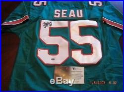 Junior Seau Miami Dolphins, San Diego Chargers Gai & Beckett/coa Signed Jersey