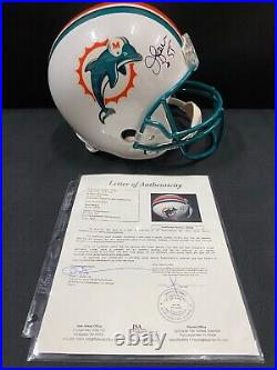 Junior Seau Miami Dolphins Signed Autographed Full Size Helmet Jsa Loa Rare
