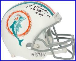 Larry Csonka Dolphins Signed1972 Throwback VSR4 Rep Helmet withSB VIII MVPInc