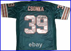 Larry Csonka HOF 87 Autographed Miami Dolphins Jersey (JSA)