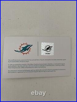 Larry Csonka Hof Miami Dolphins Signed 18x18 Canvas Autograph 17-0 Inscription