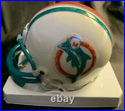 Larry Csonka Miami Dolphins Signed Autographed Mini Helmet HOF COA