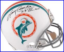 Larry Csonka Miami Dolphins Signed Riddell Throwback Helmet & SBVIII Insc