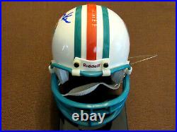 Larry Csonka Sbc Perfect Miami Dolphins Hof Signed Auto Mini Helmet & Case Cs
