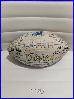 MIAMI DOLPHINS 1 IN 10,000 AUTO SIGNED Football With CASE/ SUPER BOWL CHAMPS AFC