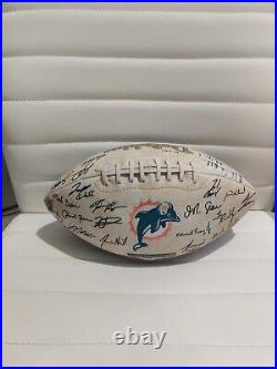 MIAMI DOLPHINS 1 IN 10,000 AUTO SIGNED Football With CASE/ SUPER BOWL CHAMPS AFC