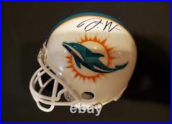 Miami Dolphins #1 Draft Pick Jaylen Waddle Signed Mini Helmet COA