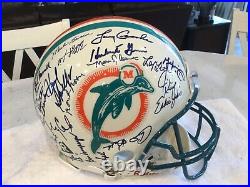 Miami Dolphins 1972 Don Shula & Team Autographed Helmet With 43 Signatures