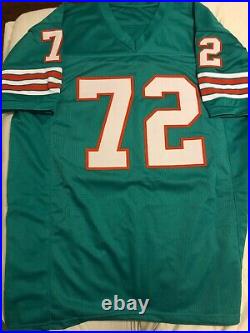 Miami Dolphins 1972 Perfect Season Autographed Jersey JSA Certified 22 Signature