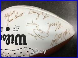 Miami Dolphins 1972 Perfect season authentic signed football in mint