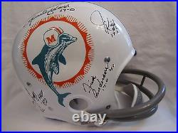 Miami Dolphins'72 Team Autographed Full Size Suspension Helmet Full JSA LOA