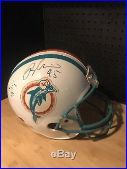 Miami Dolphins FULL Size Helmet Signed By 5 Past Players And 2 Jerseys