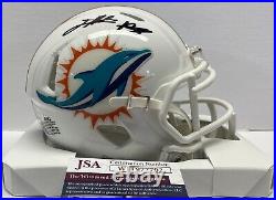 Miami Dolphins Jevon Holland Signed White Mini Helmet Jsa Coa