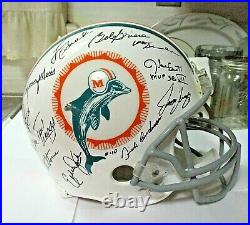 Miami Dolphins Perfect Season Autographed (26) Authentic Helmet JSA