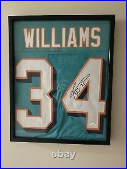 Miami Dolphins Ricky Williams Autographed Teal Jersey Jsa Coa