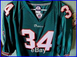 Miami Dolphins Ricky Williams Jersey Size Adult 52 Sewn Signed Nwot