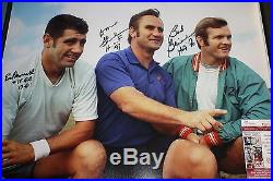 Miami Dolphins Signed 16x20 Photo Of Shula/greise/morrall 1972 17-0- Jsa