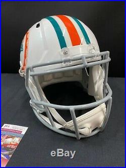 Miami Dolphins Throwback Frank Gore Signed Full Size Helmet Jsa Witness Coa