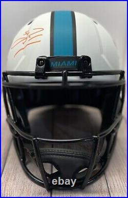Miami Dolphins Zach Thomas Signed Fullsize Lunar Replica Helmet Jsa Coa