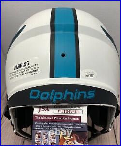 Miami Dolphins Zach Thomas Signed Fullsize Lunar Replica Helmet Jsa Coa