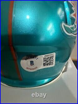 Mike Gesicki AUTOGRAPHED/SIGNED mini helmet with BAS COA Miami Dolphins