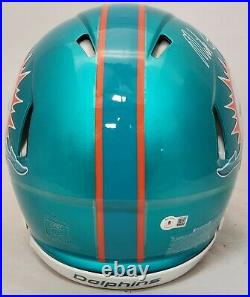 Mike Gesicki Signed Miami Dolphins Flash Speed Authentic Helmet Beckett
