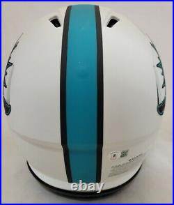 Mike Gesicki Signed Miami Dolphins Lunar Eclipse Speed Authentic Helmet Beckett