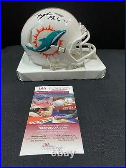 Myles Gaskin Miami Dolphins Signed/autographed Mini Helmet Jsa Witness Coa New