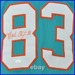 NFL Miami Dolphins Mark Clayton #83 Autographed Signed Jersey Aqua XL