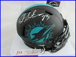Patrick Surtain Miami Dolphins Signed Autographed Eclispe Mini Helmet JSA