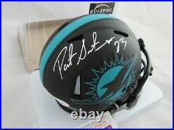 Patrick Surtain Miami Dolphins Signed Autographed Eclispe Mini Helmet JSA
