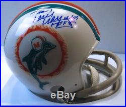 Paul Warfield Signed Autographed Mini Helmet Miami Dolphins HOF 83 withCOA