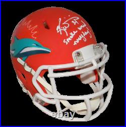 RICKY WILLIAMS SIGNED MIAMI DOLPHINS AMP MINI HELMET With SMOKE WEED EVERYDAY