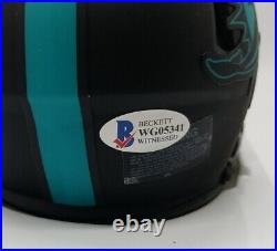 RICKY WILLIAMS Smoke Weed Everyday Miami Dolphins Signed Mini Helmet Beckett COA