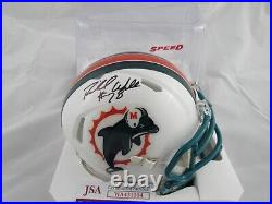 Richmond Webb Miami Dolphins Signed Autographed Speed Mini Helmet JSA