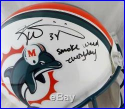 Ricky Williams Autographed Miami Dolphins F/S ProLine Helmet with Smoke Weed- JSA