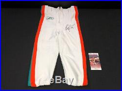 Ricky Williams Miami Dolphins Signed Game Used Reebok Throwback Pants Jsa Coa