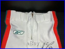 Ricky Williams Miami Dolphins Signed Game Used Reebok Throwback Pants Jsa Coa
