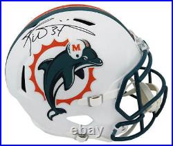 Ricky Williams Signed Dolphins 1990's T/B Riddell F/S Speed Rep Helmet SS COA
