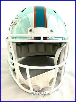 Ricky Williams Signed Dolphins Chrome F/s Speed Rep Helmet Beckett #wd00143