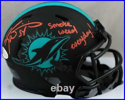 Ricky Williams Signed Dolphins Eclipse Mini Helmet withSWED-Beckett W Auth Orange