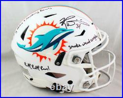 Ricky Williams Signed Dolphins F/S SpeedFlex Helmet with 3 Insc- Beckett W Auth