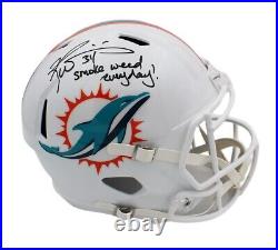 Ricky Williams Signed Dolphins Speed Full Size Helmet Smoke Wd Everyday