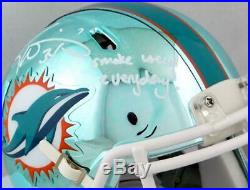 Ricky Williams Signed Miami Dolphins Chrome Mini Helmet With SWED- JSA W Auth