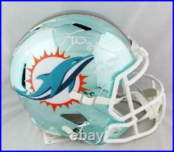 Ricky Williams Signed Miami Dolphins F/S Chrome Helmet with 3 Insc- JSA W Auth