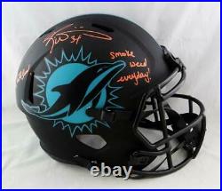 Ricky Williams Signed Miami Dolphins F/S Eclipse Helmet with SWED JSA W Auth