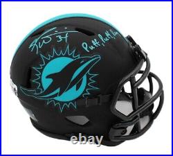 Ricky Williams Signed Miami Dolphins Speed Eclipse Mini Helmet-Puff, Puff, Run