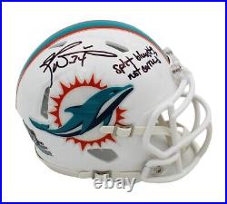Ricky Williams Signed Miami Dolphins Speed NFL Mini Helmet w-Blunts/Carries
