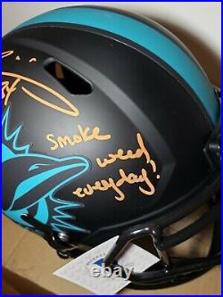 Ricky Williams Signed Smoke Weed Everyday Full-Size Eclipse Helmet Beckett COA