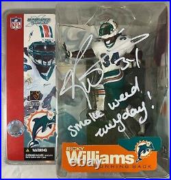Ricky Williams autographed signed inscribed figure NFL Miami Dolphins JSA COA
